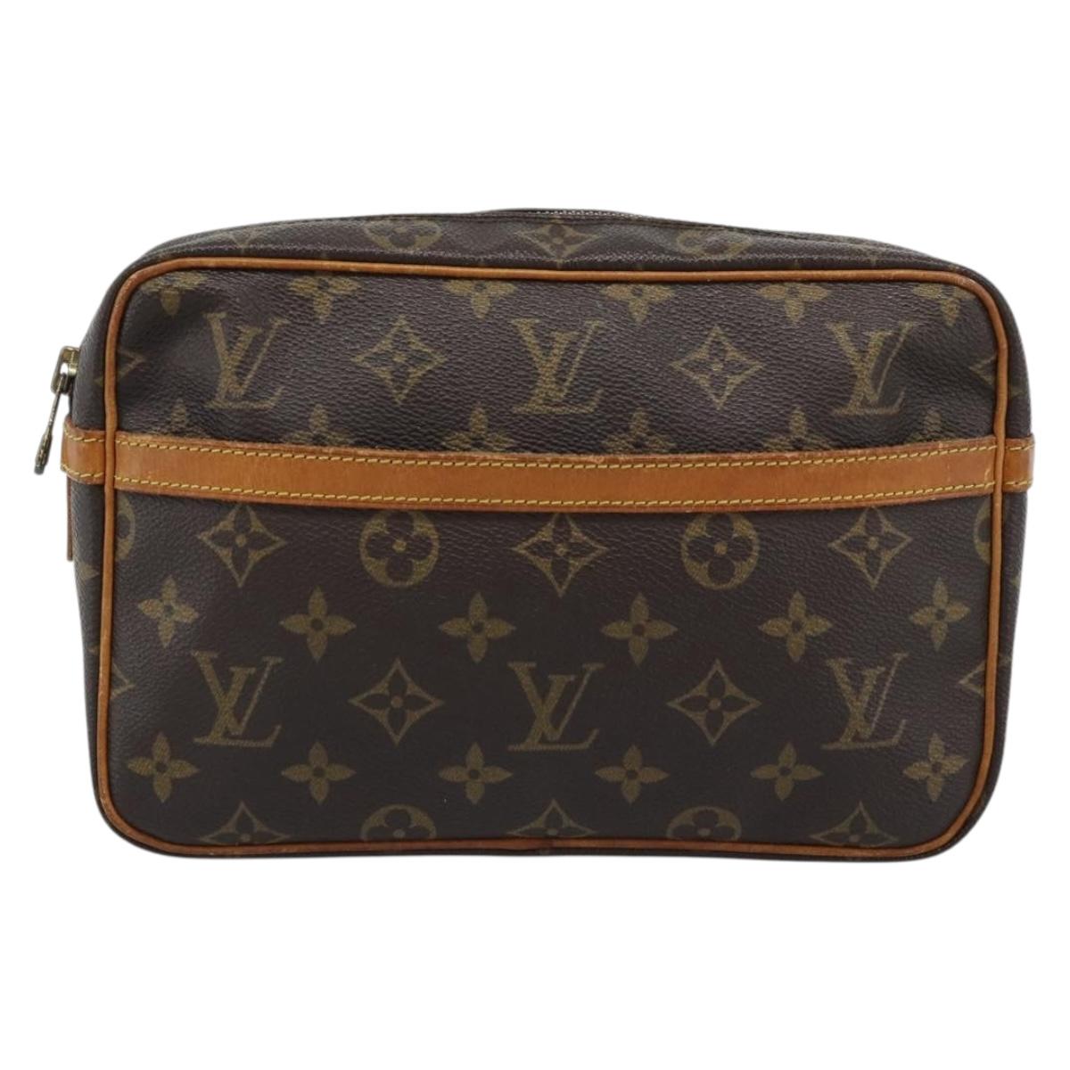 LOUIS VUITTON Monogram Compiegne 23 Clutch Bag M51847 LV Auth BA13895