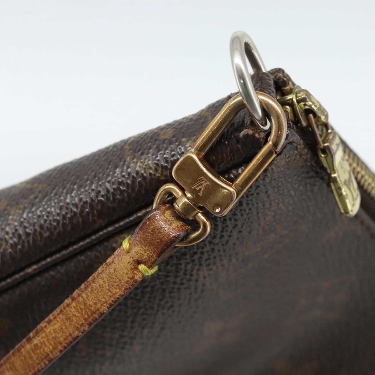 LOUIS VUITTON Monogram Pochette Accessoires Pouch M51980 LV Auth BA13901