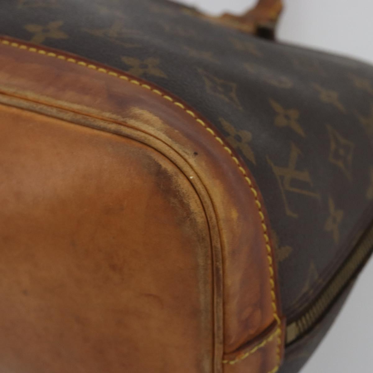 LOUIS VUITTON Monogram Alma Hand Bag M51130 LV Auth BA13908