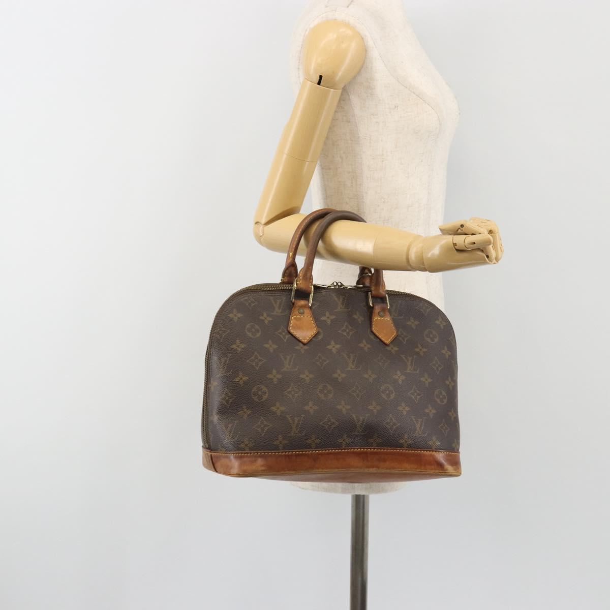 LOUIS VUITTON Monogram Alma Hand Bag M51130 LV Auth BA13908