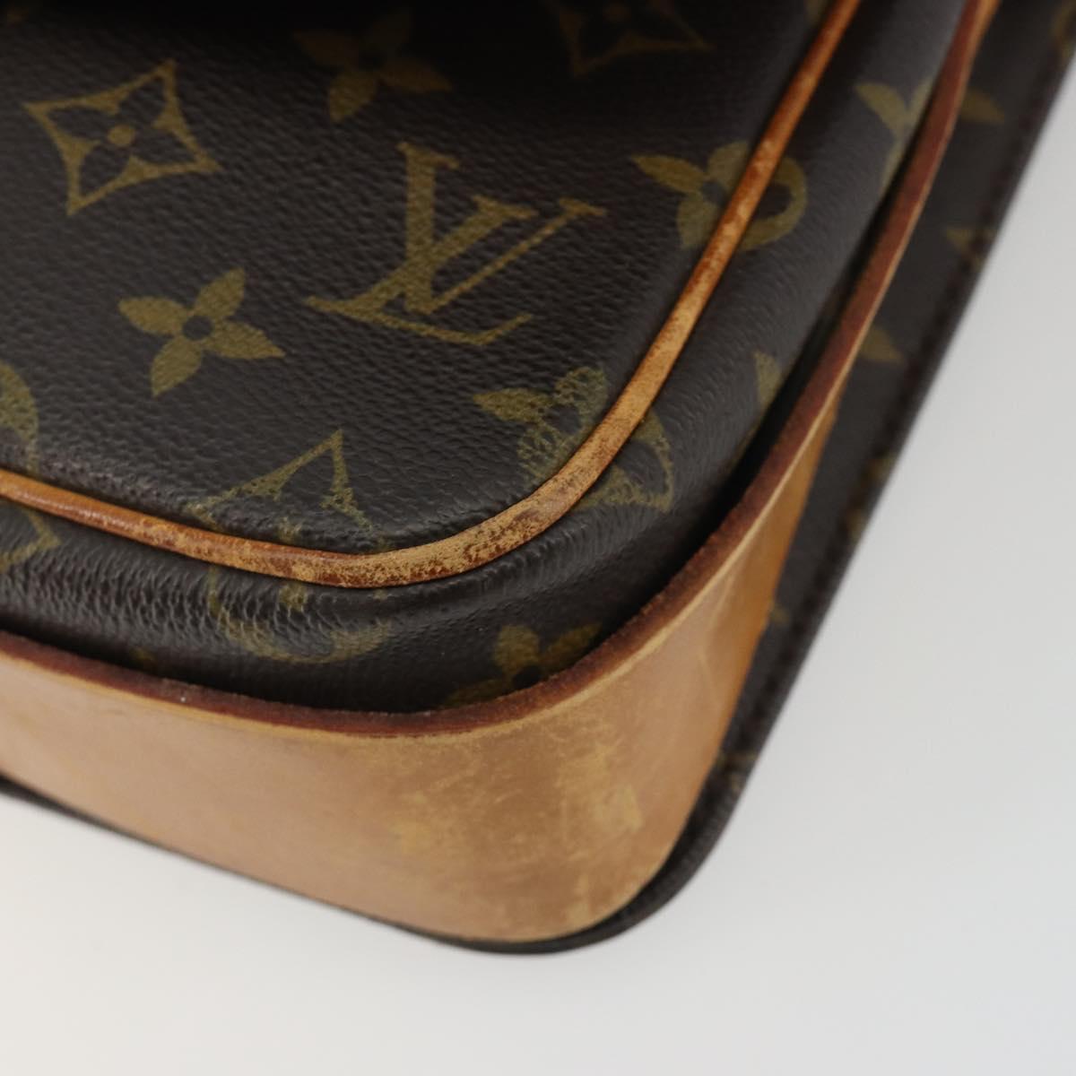 LOUIS VUITTON Monogram Cartouchiere MM Shoulder Bag M51253 LV Auth BA13911