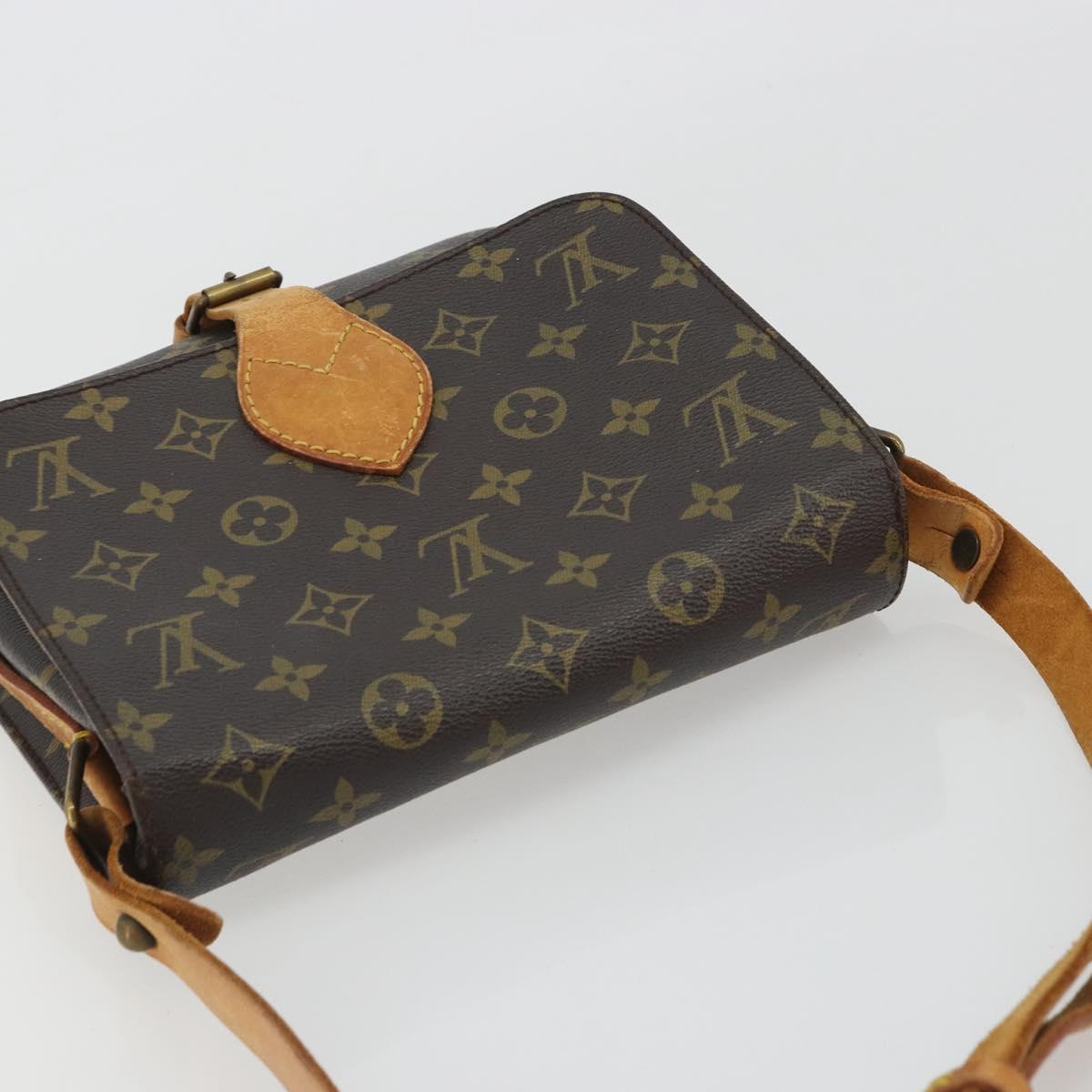 LOUIS VUITTON Monogram Cartouchiere MM Shoulder Bag M51253 LV Auth BA13911