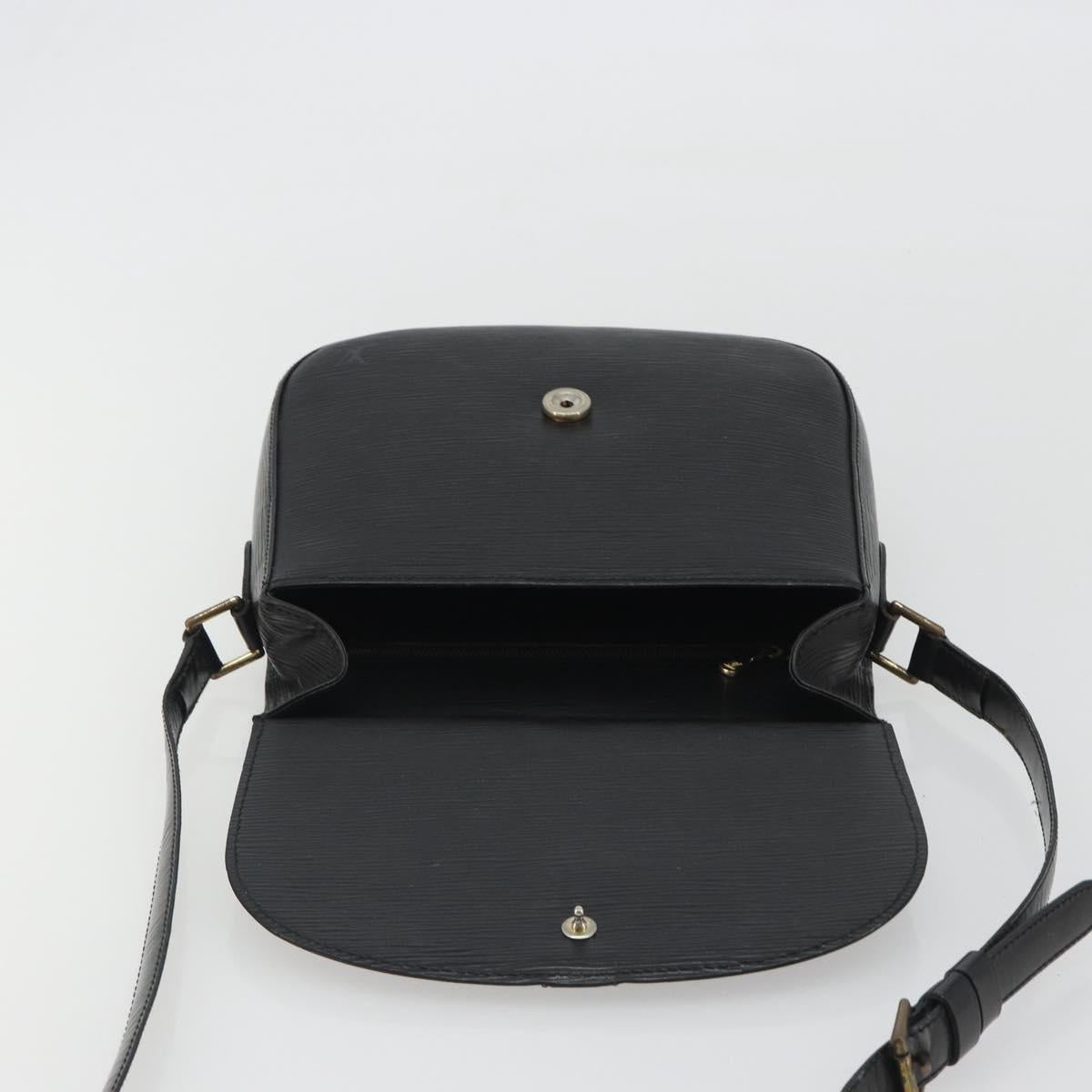 LOUIS VUITTON Epi Saint Cloud GM Shoulder Bag Black M52192 LV Auth BA13914
