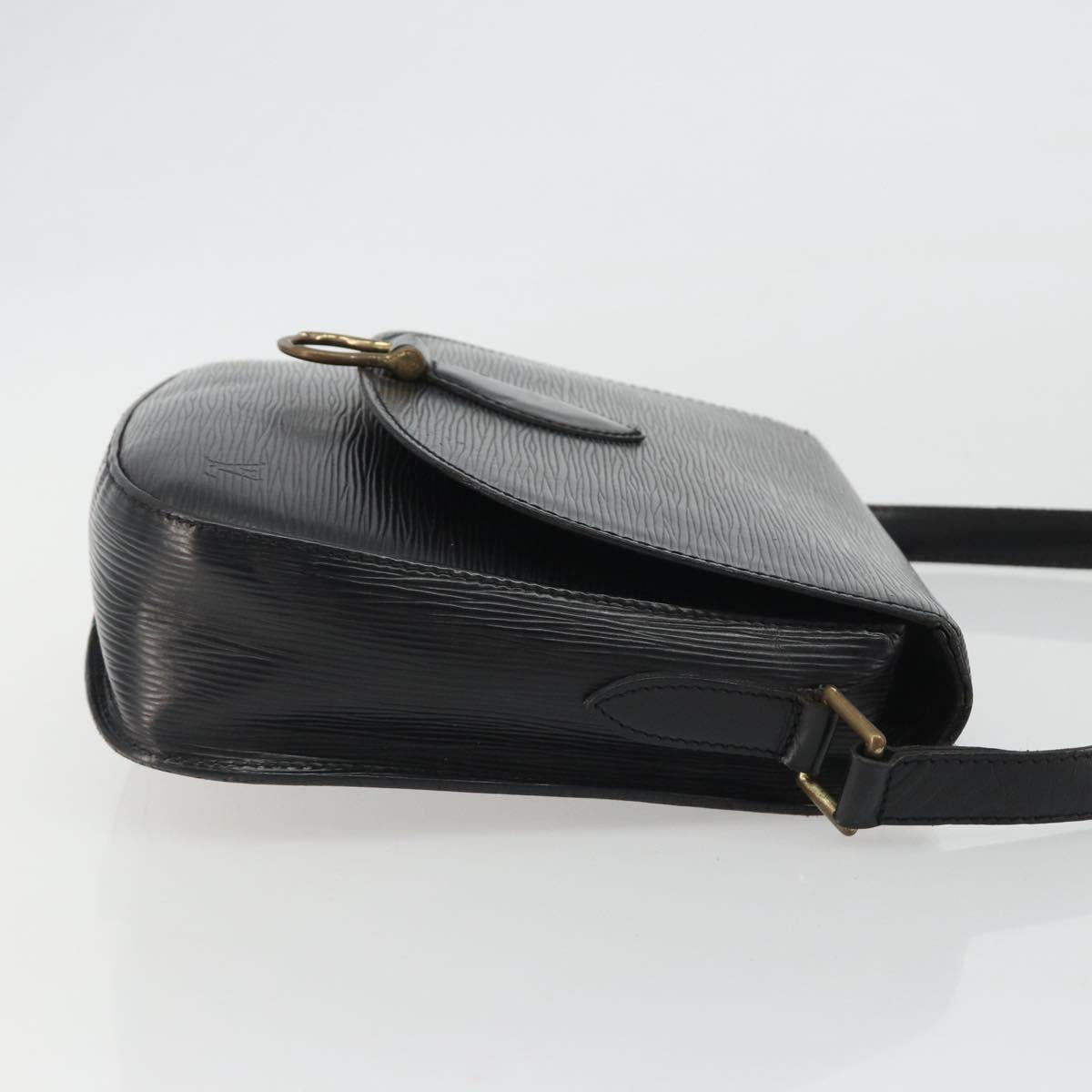 LOUIS VUITTON Epi Saint Cloud GM Shoulder Bag Black M52192 LV Auth BA13914