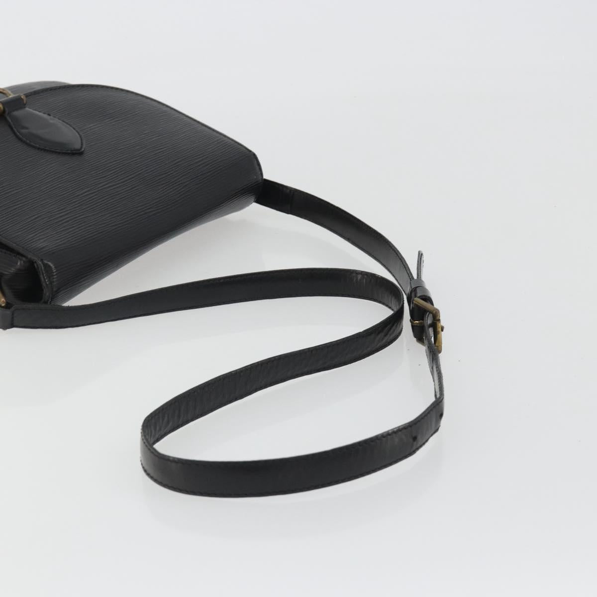 LOUIS VUITTON Epi Saint Cloud GM Shoulder Bag Black M52192 LV Auth BA13914