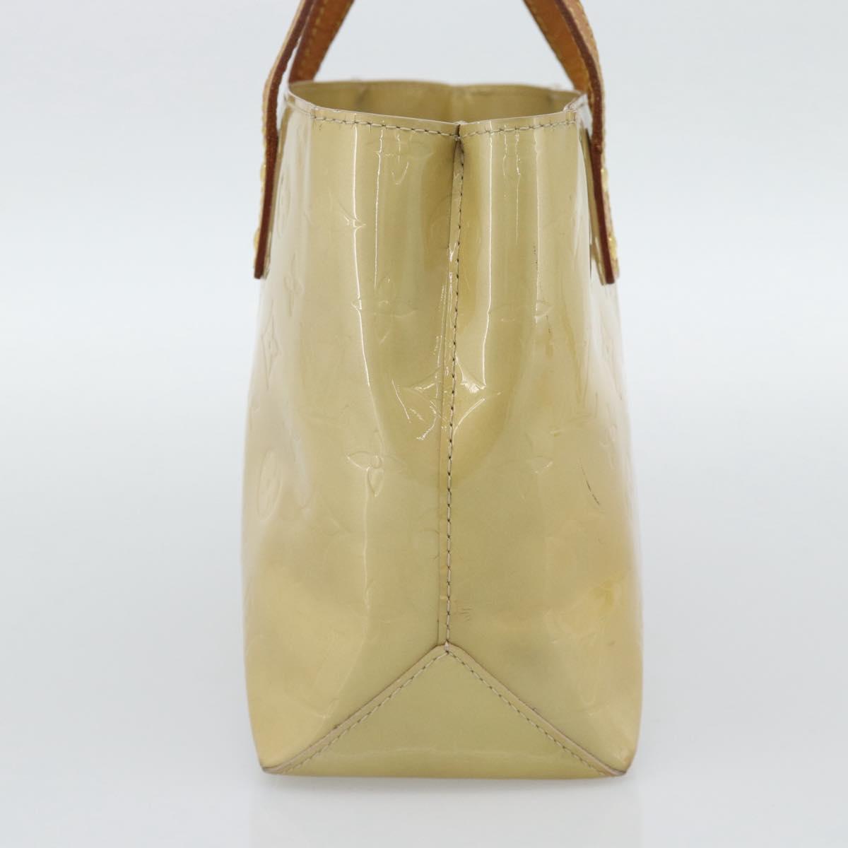 LOUIS VUITTON Monogram Vernis Reade PM Hand Bag Beige M91144 LV Auth BA13915