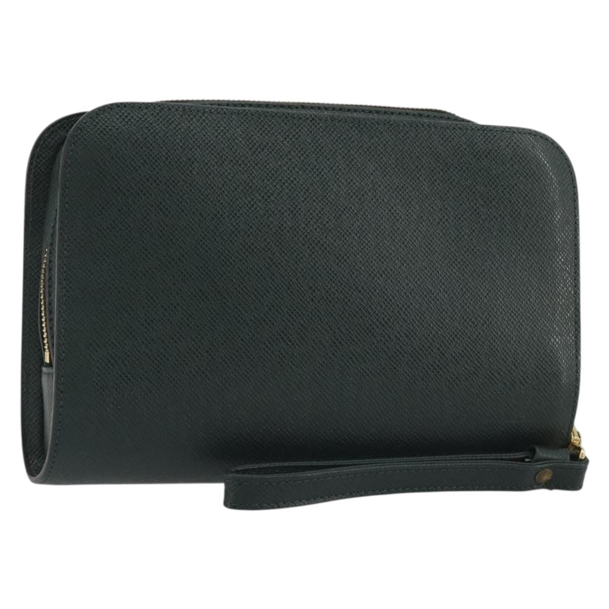 LOUIS VUITTON Taiga Baikal Clutch Bag Epicea M30184 LV Auth BA13916