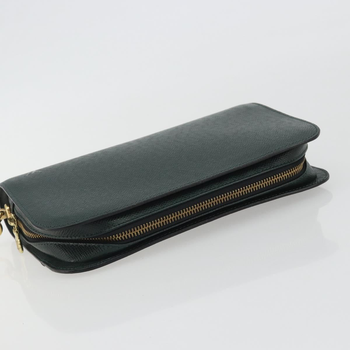 LOUIS VUITTON Taiga Baikal Clutch Bag Epicea M30184 LV Auth BA13916