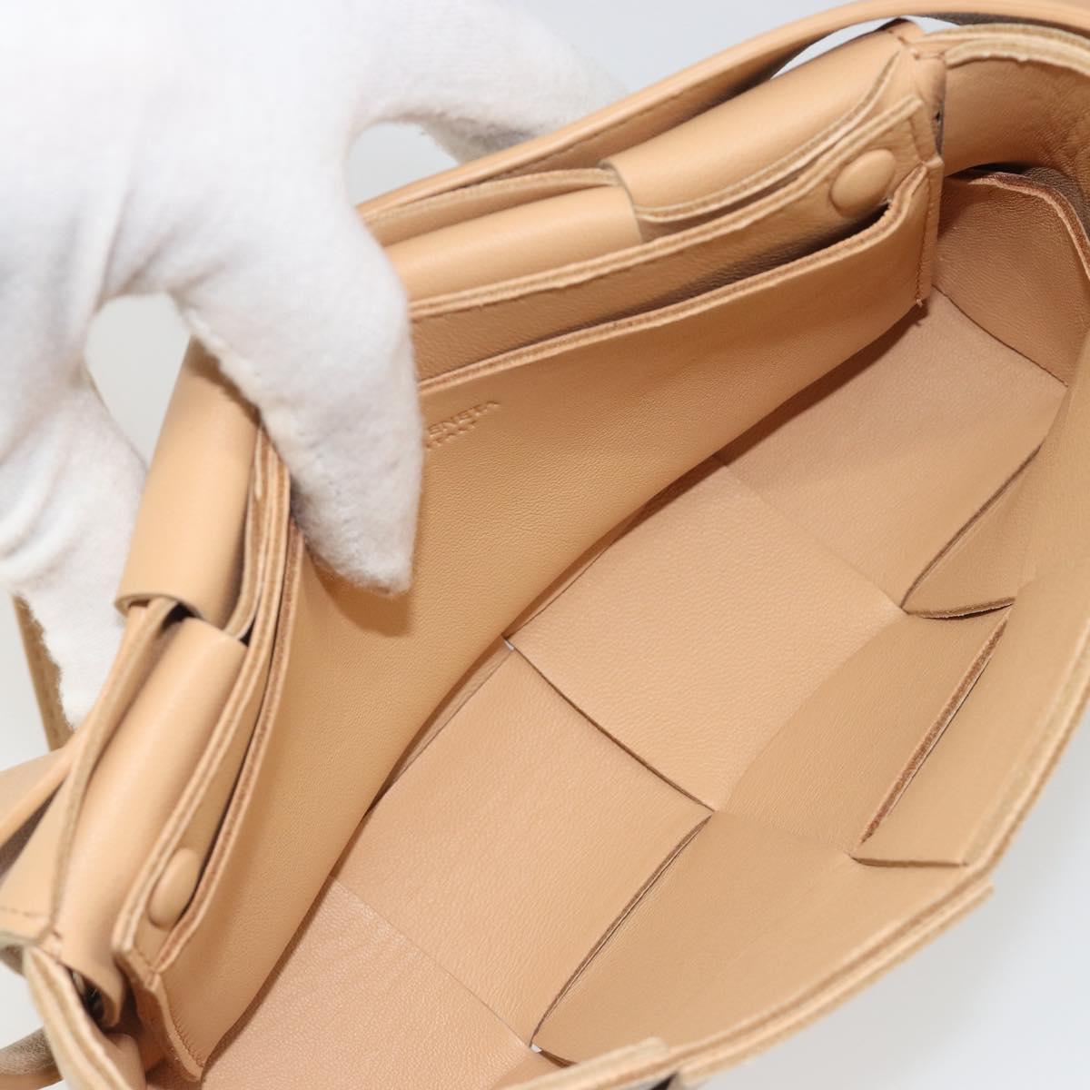 BOTTEGA VENETA MAXI INTRECCIATO Cassette Shoulder Bag Beige Auth BA13923V