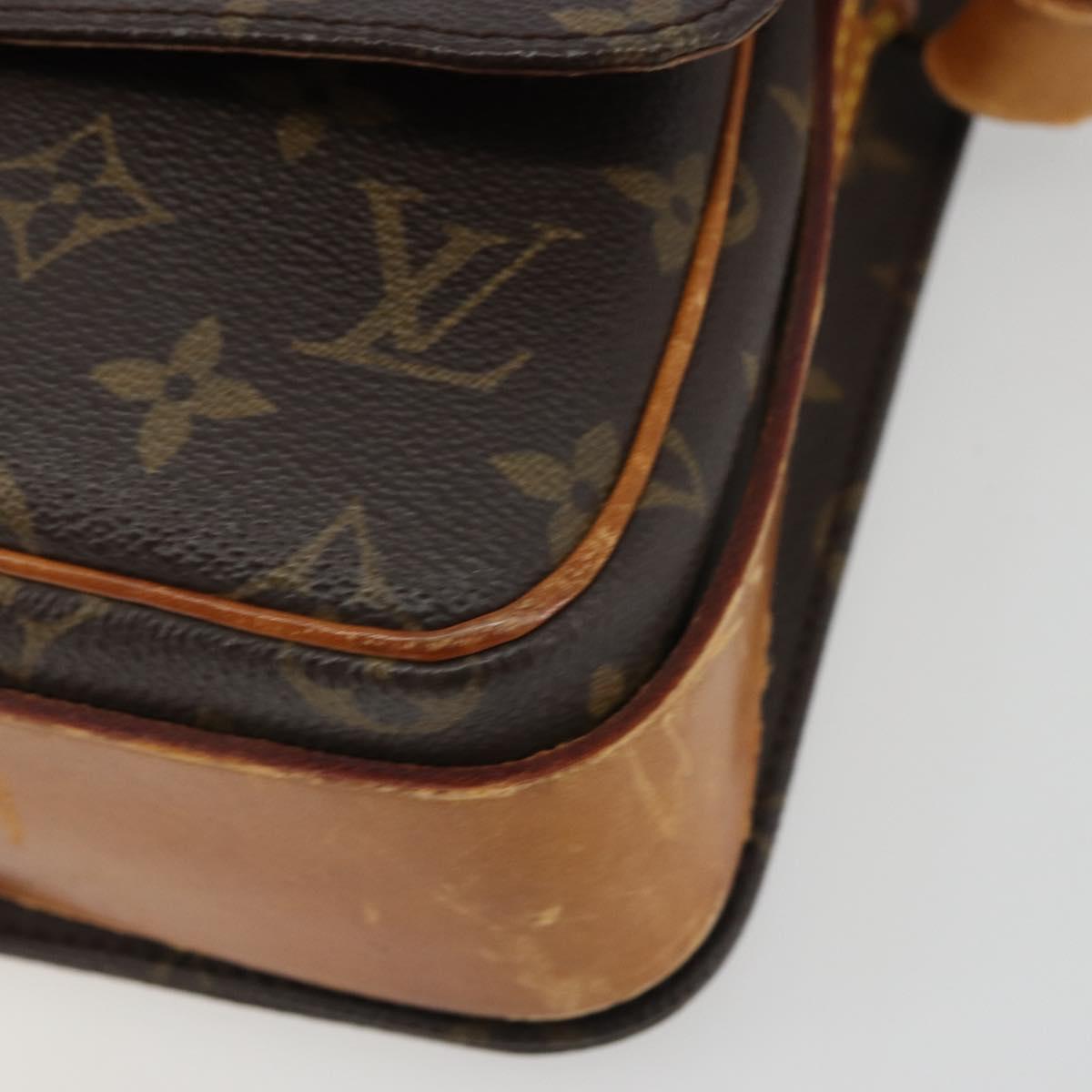 LOUIS VUITTON Monogram Cartouchiere MM Shoulder Bag M51253 LV Auth BA13926