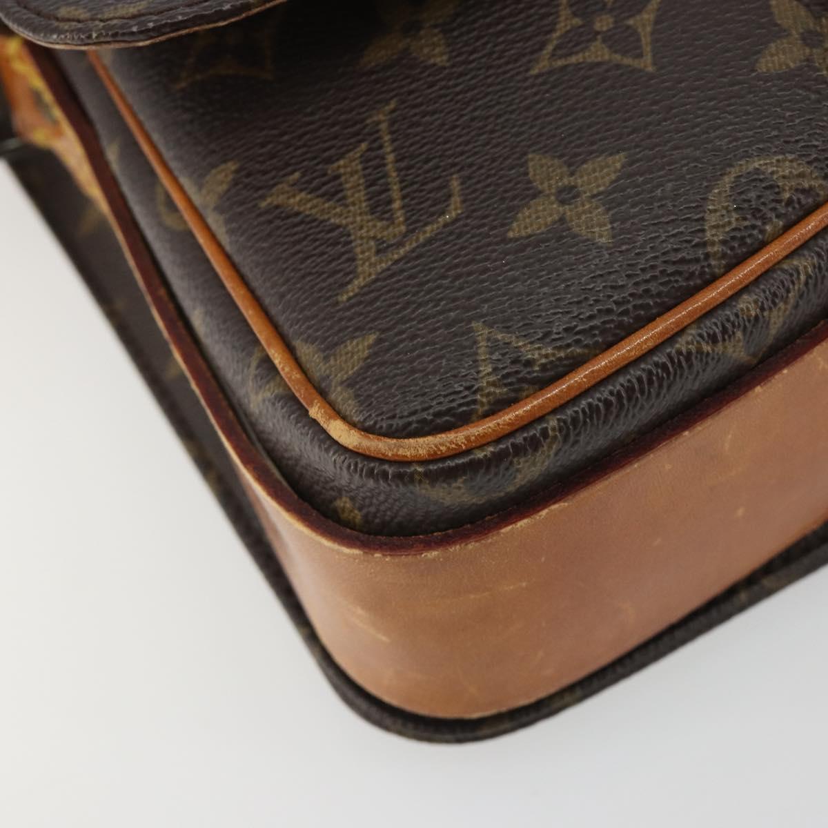 LOUIS VUITTON Monogram Cartouchiere MM Shoulder Bag M51253 LV Auth BA13926