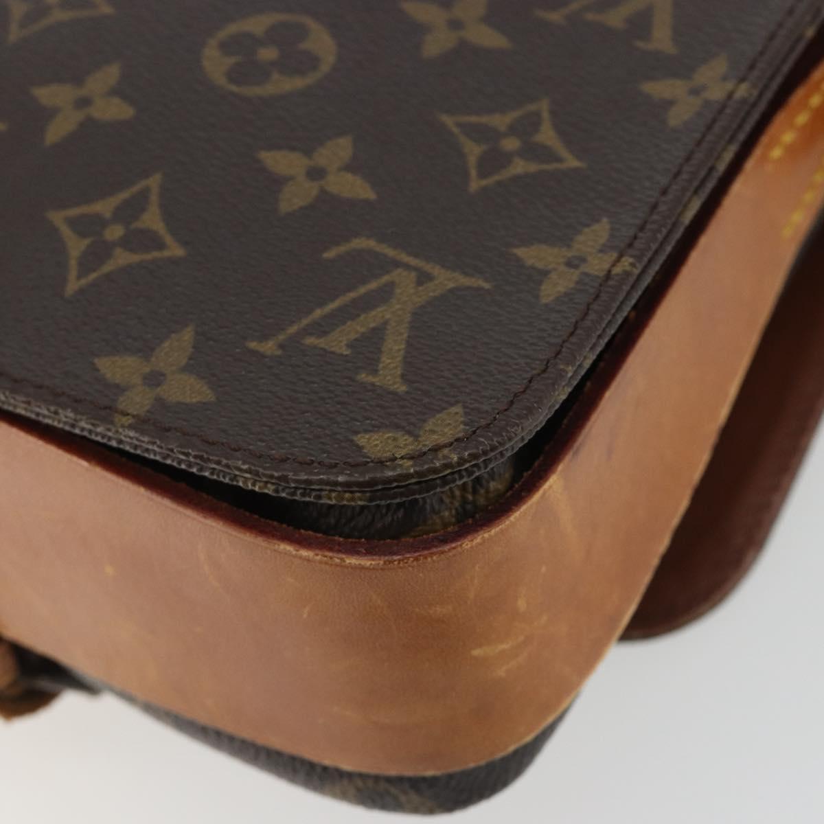 LOUIS VUITTON Monogram Cartouchiere MM Shoulder Bag M51253 LV Auth BA13926