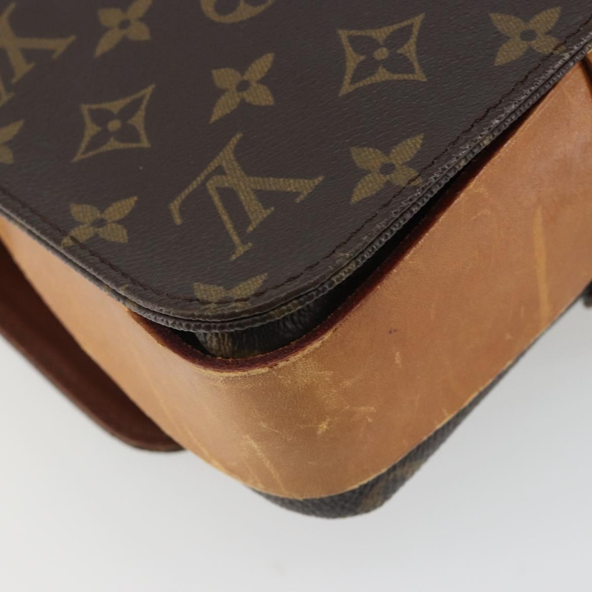 LOUIS VUITTON Monogram Cartouchiere MM Shoulder Bag M51253 LV Auth BA13926