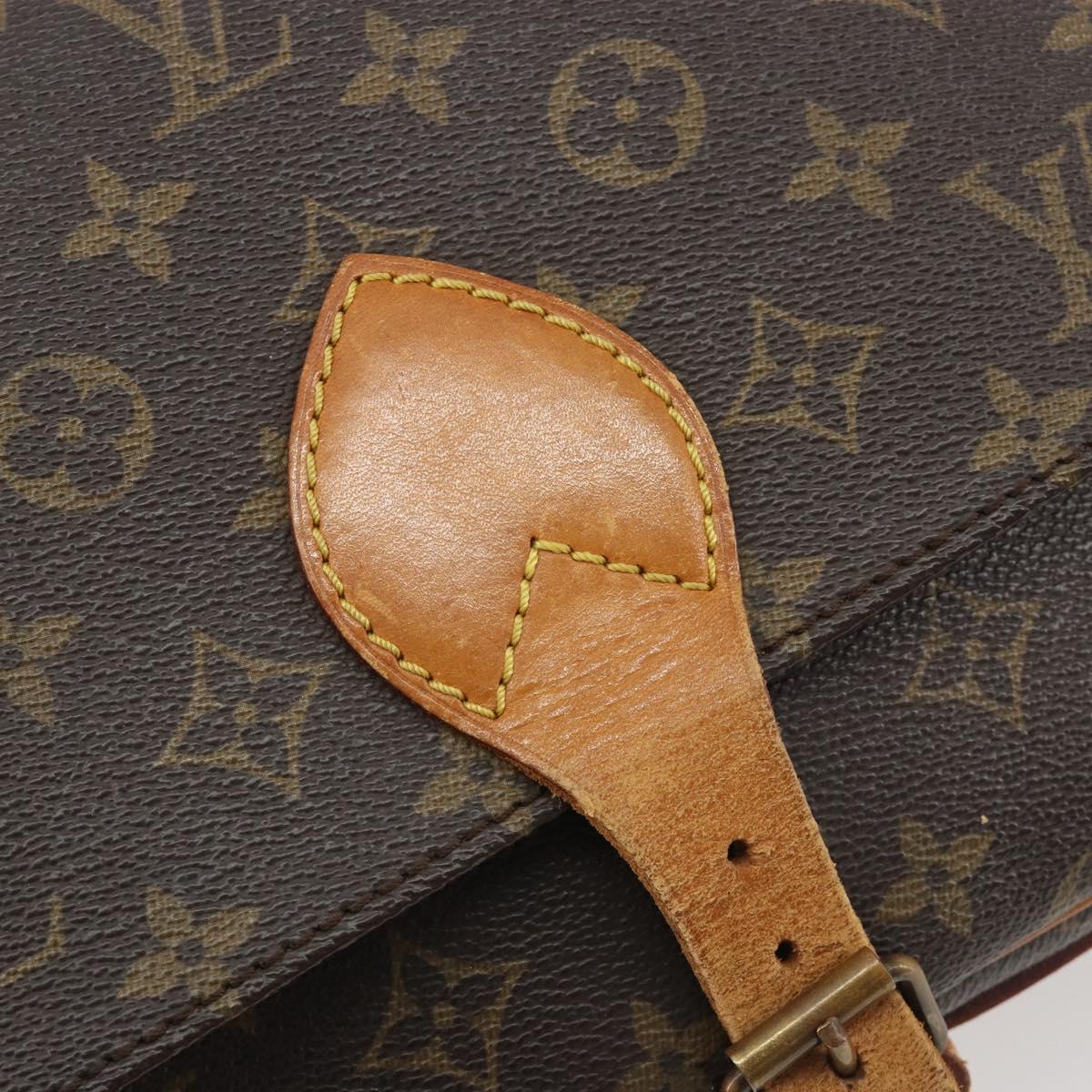 LOUIS VUITTON Monogram Cartouchiere MM Shoulder Bag M51253 LV Auth BA13926