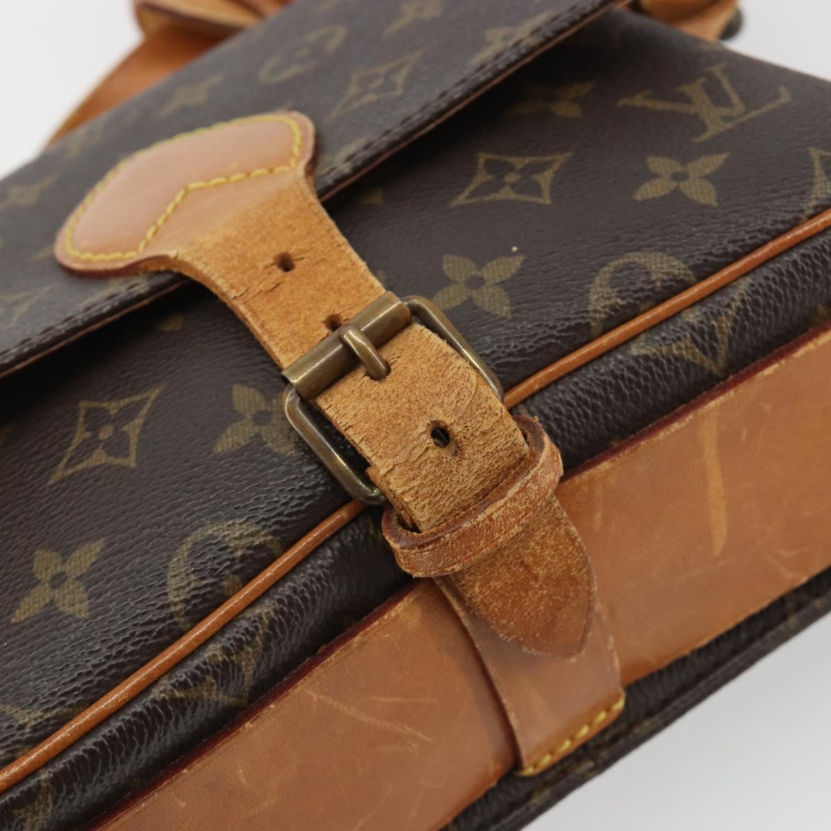 LOUIS VUITTON Monogram Cartouchiere MM Shoulder Bag M51253 LV Auth BA13926