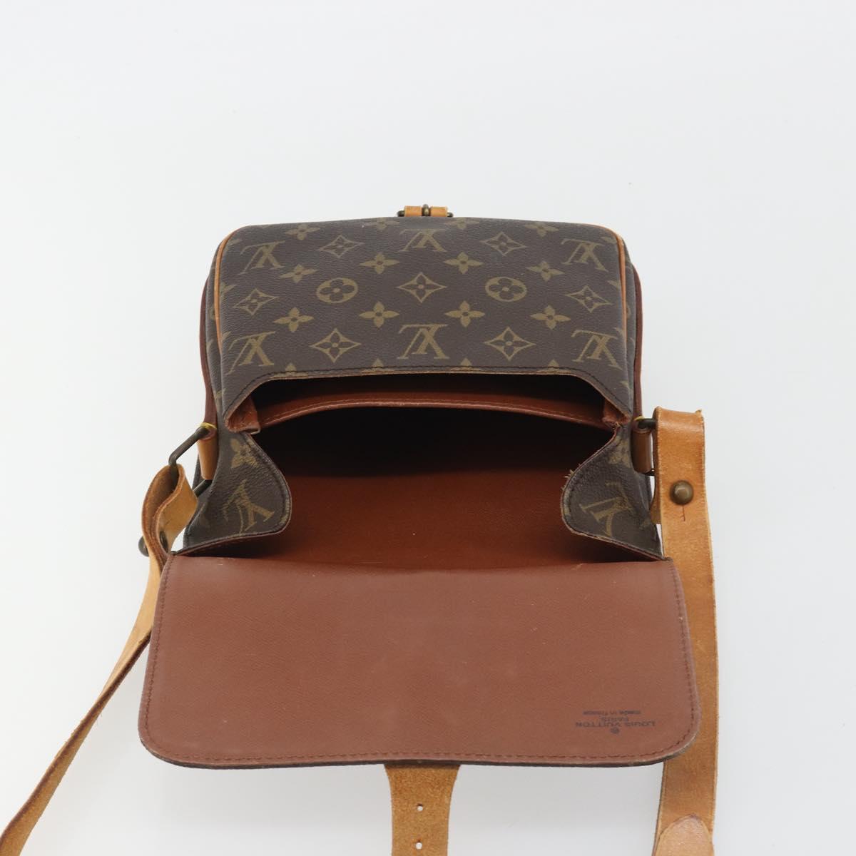 LOUIS VUITTON Monogram Cartouchiere MM Shoulder Bag M51253 LV Auth BA13926