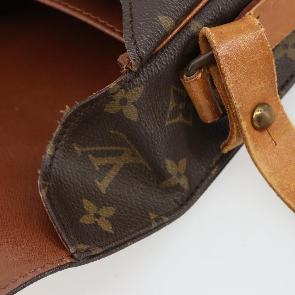 LOUIS VUITTON Monogram Cartouchiere MM Shoulder Bag M51253 LV Auth BA13926