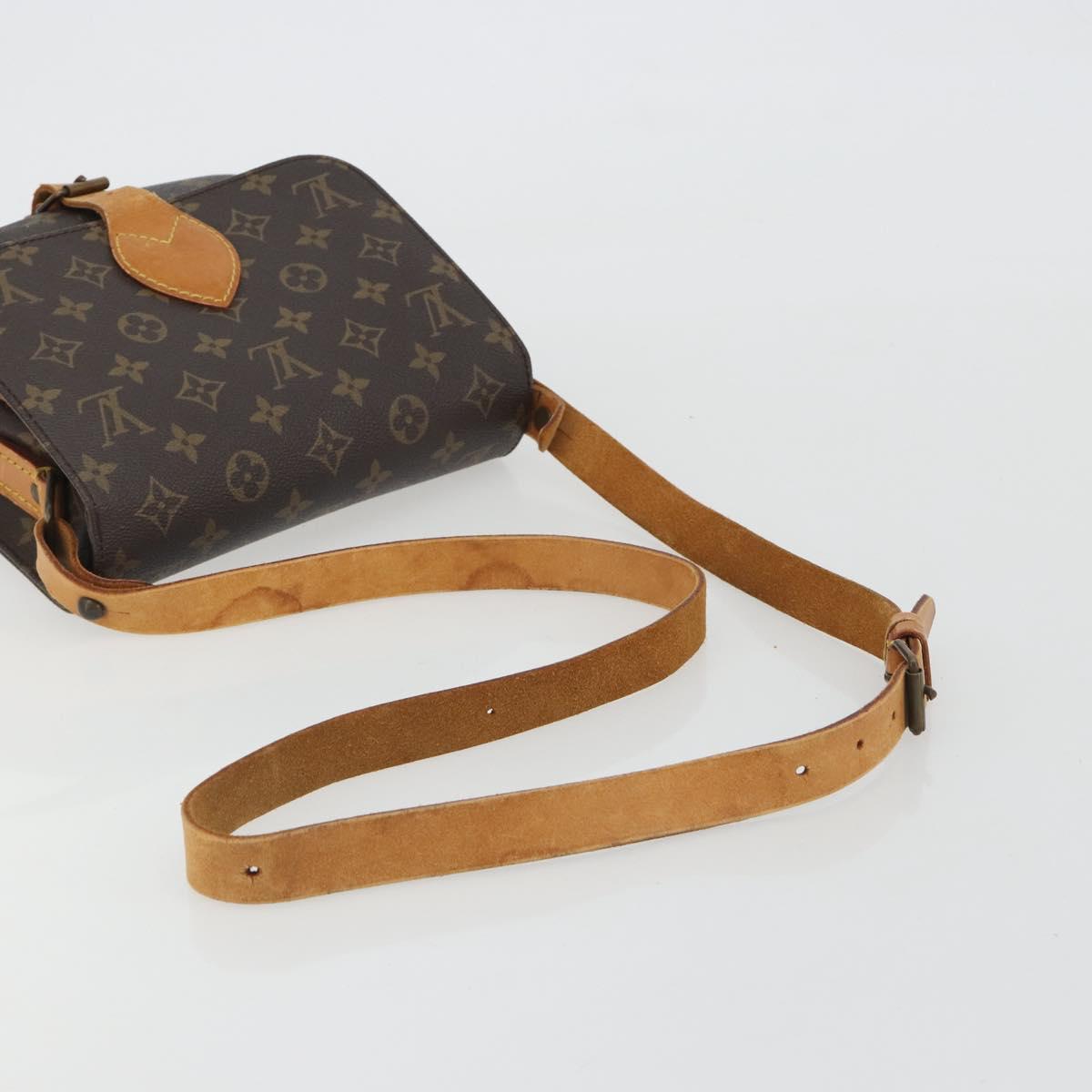 LOUIS VUITTON Monogram Cartouchiere MM Shoulder Bag M51253 LV Auth BA13926