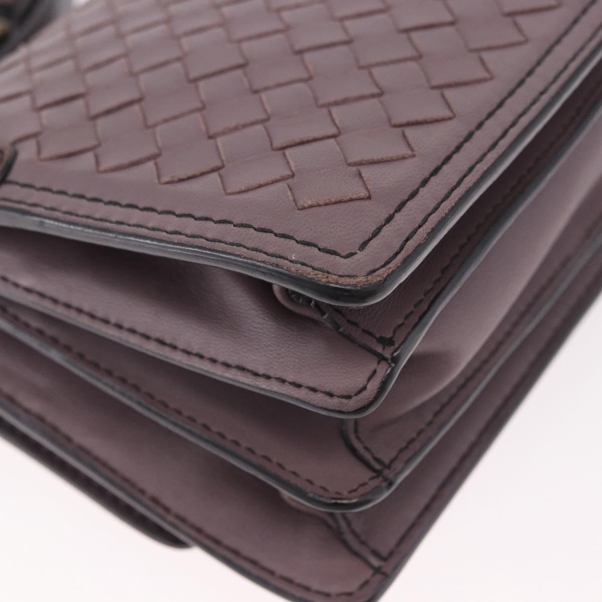 BOTTEGA VENETA INTRECCIATO Hand Bag 2way Purple Auth BA13933A