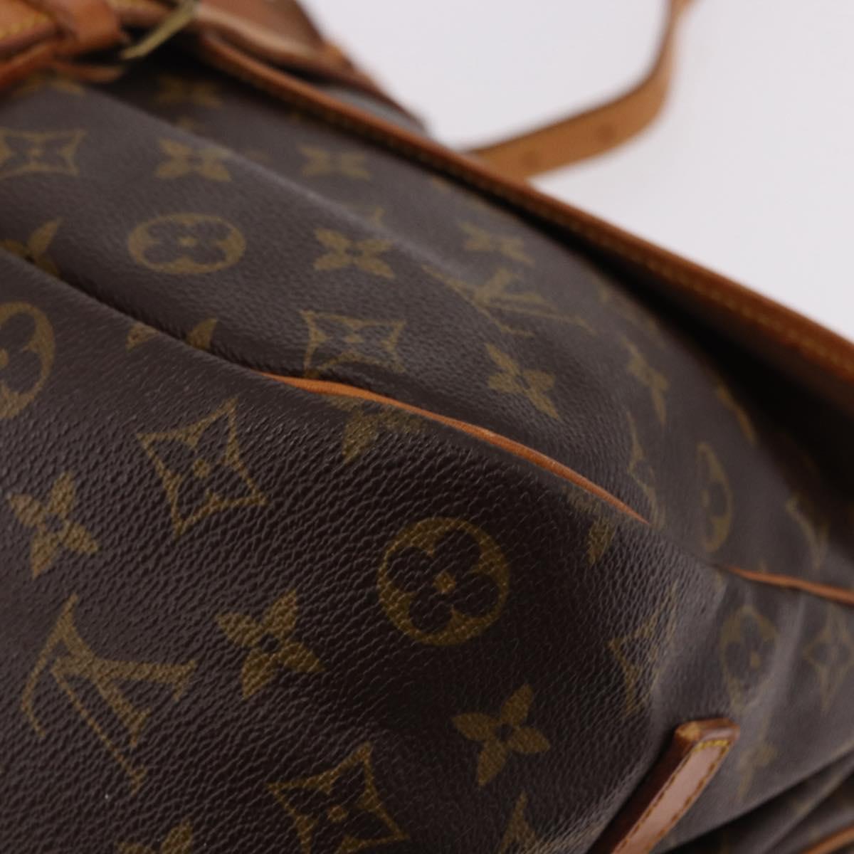 LOUIS VUITTON Monogram Saumur 35 Shoulder Bag M42254 LV Auth BA13944