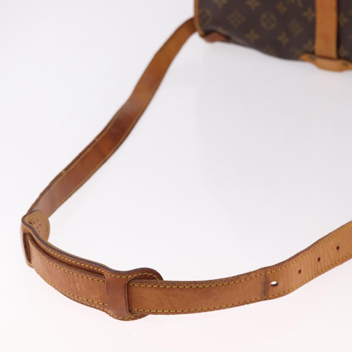 LOUIS VUITTON Monogram Saumur 35 Shoulder Bag M42254 LV Auth BA13944