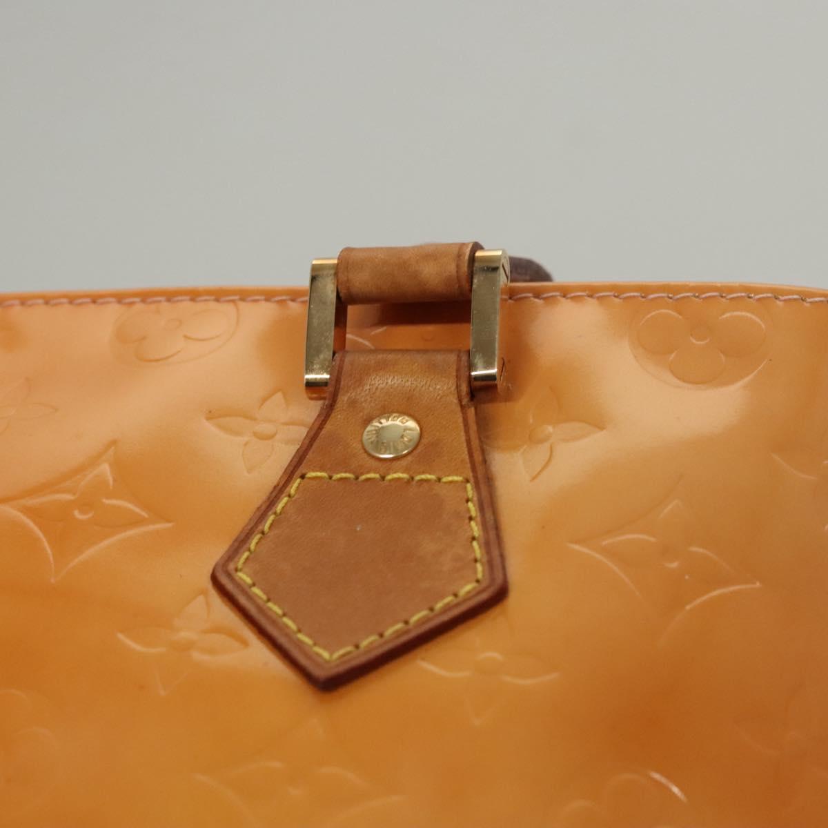 LOUIS VUITTON Monogram Vernis Houston Bag Marshmallow Pink M91302 LV Auth BA1395