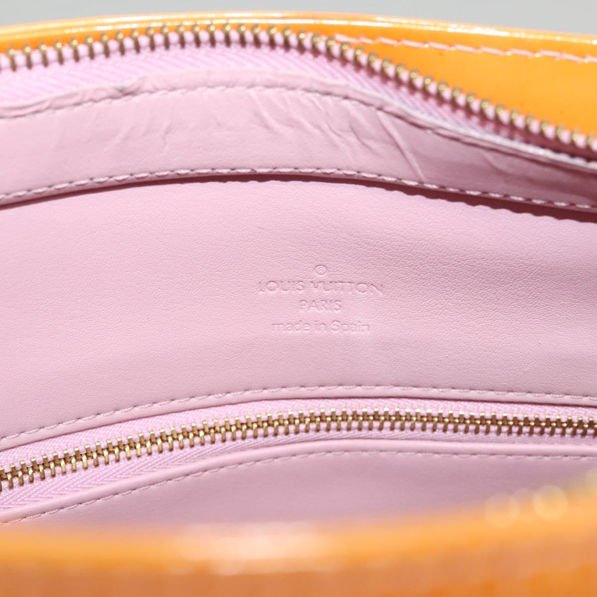 LOUIS VUITTON Monogram Vernis Houston Bag Marshmallow Pink M91302 LV Auth BA1395