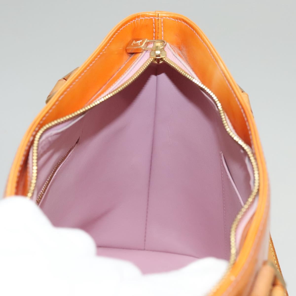 LOUIS VUITTON Monogram Vernis Houston Bag Marshmallow Pink M91302 LV Auth BA1395