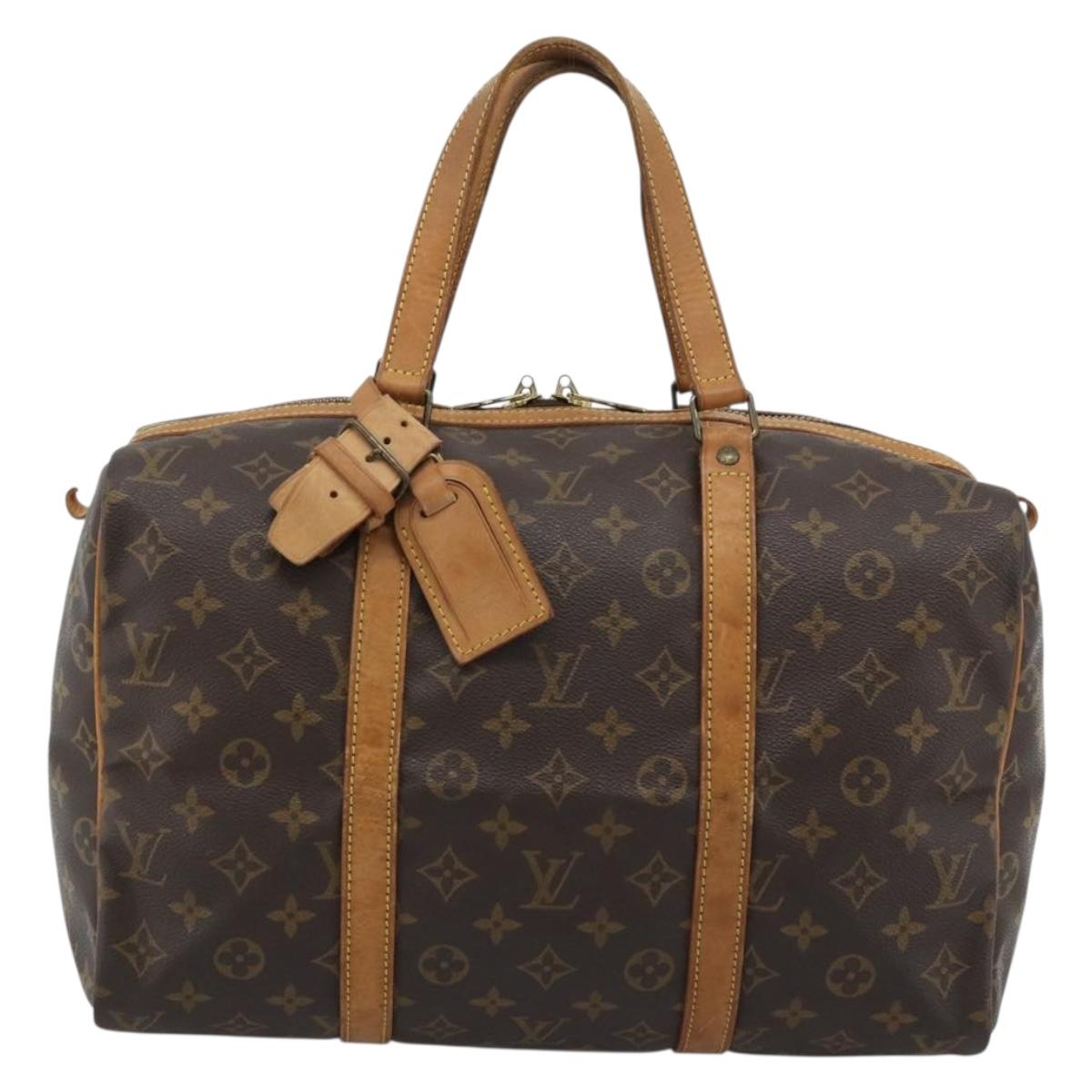 LOUIS VUITTON Monogram Sac Souple 35 Boston Bag M41626 LV Auth BA13950