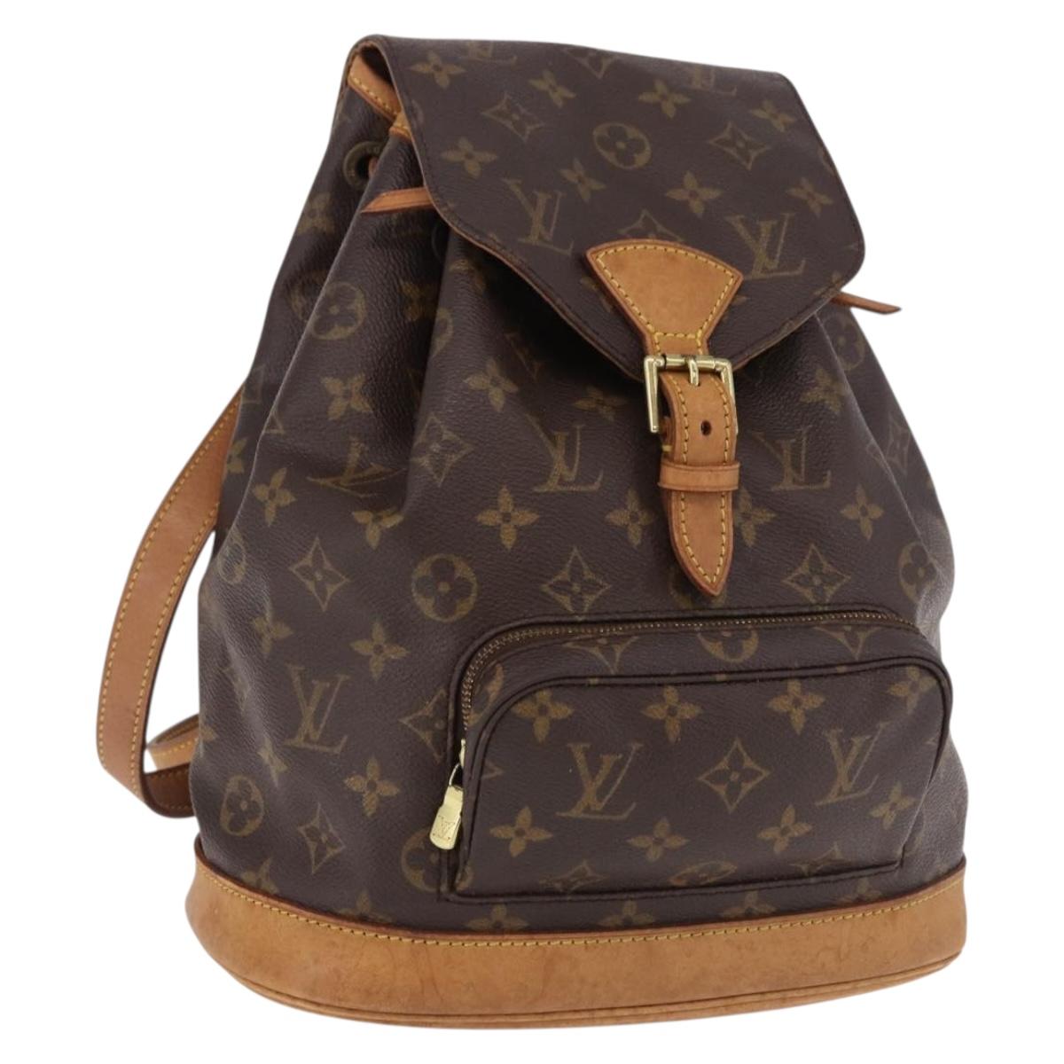 LOUIS VUITTON Monogram Montsouris MM Backpack M51136 LV Auth BA13952