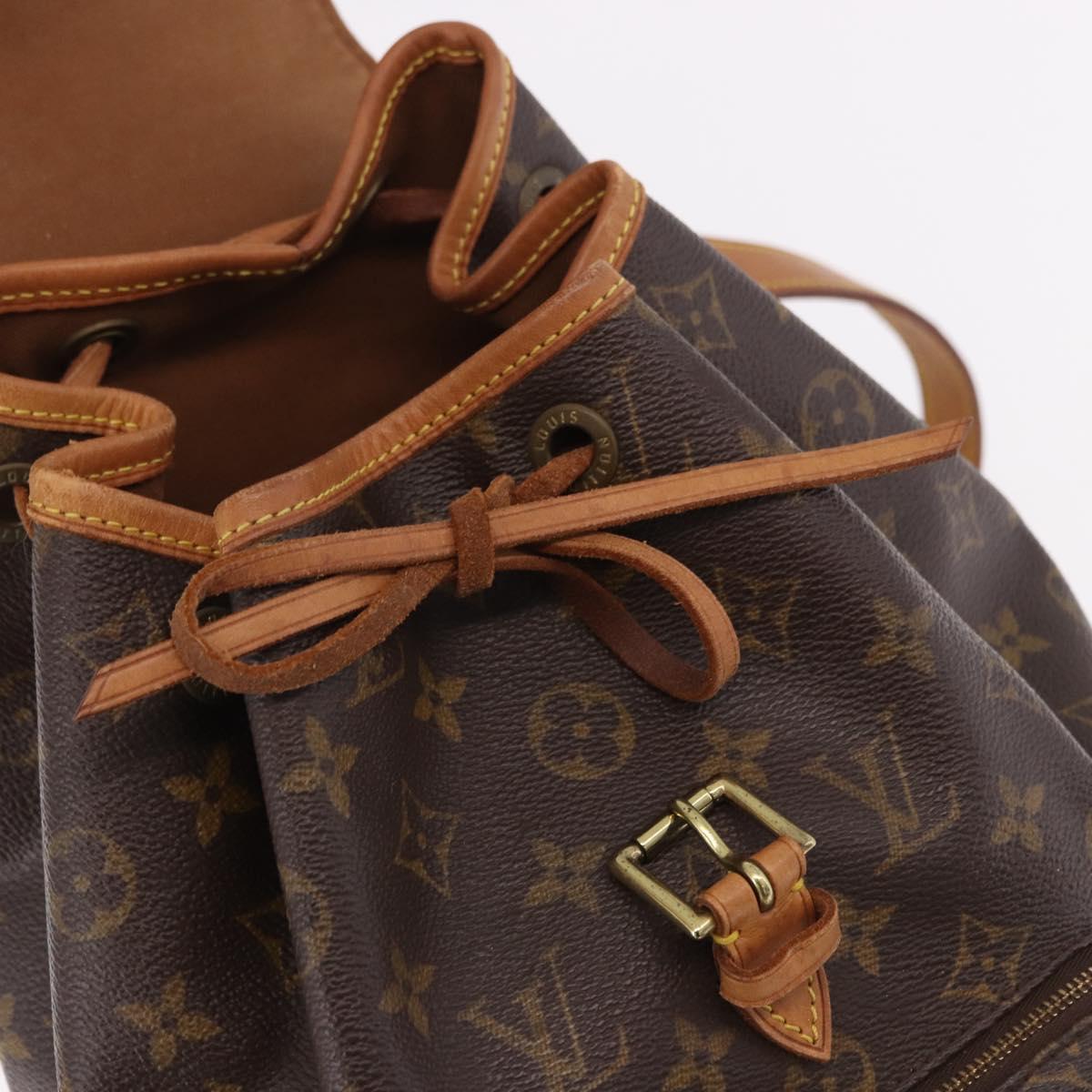 LOUIS VUITTON Monogram Montsouris MM Backpack M51136 LV Auth BA13952