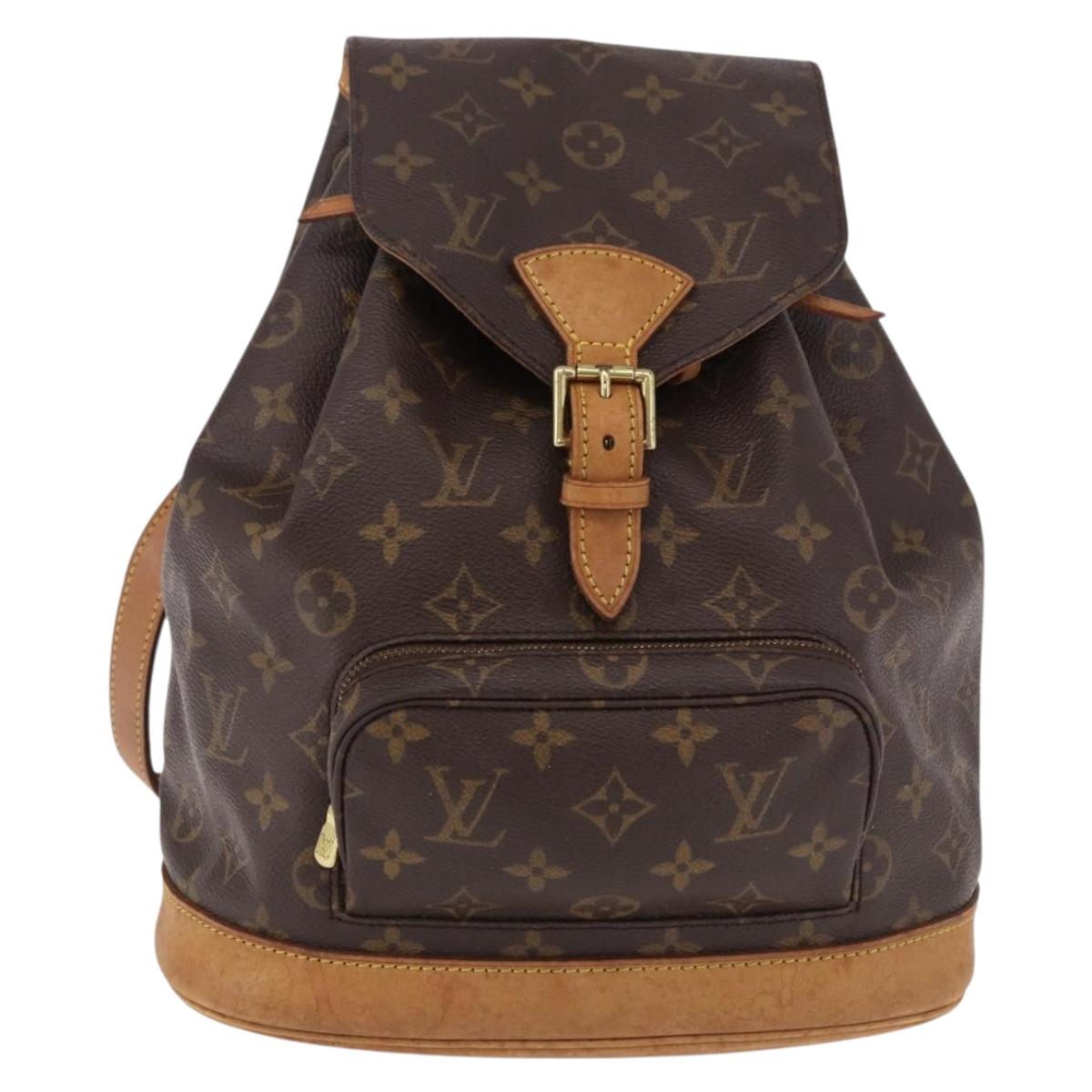 LOUIS VUITTON Monogram Montsouris MM Backpack M51136 LV Auth BA13952