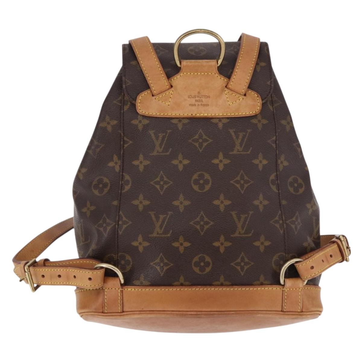 LOUIS VUITTON Monogram Montsouris MM Backpack M51136 LV Auth BA13952