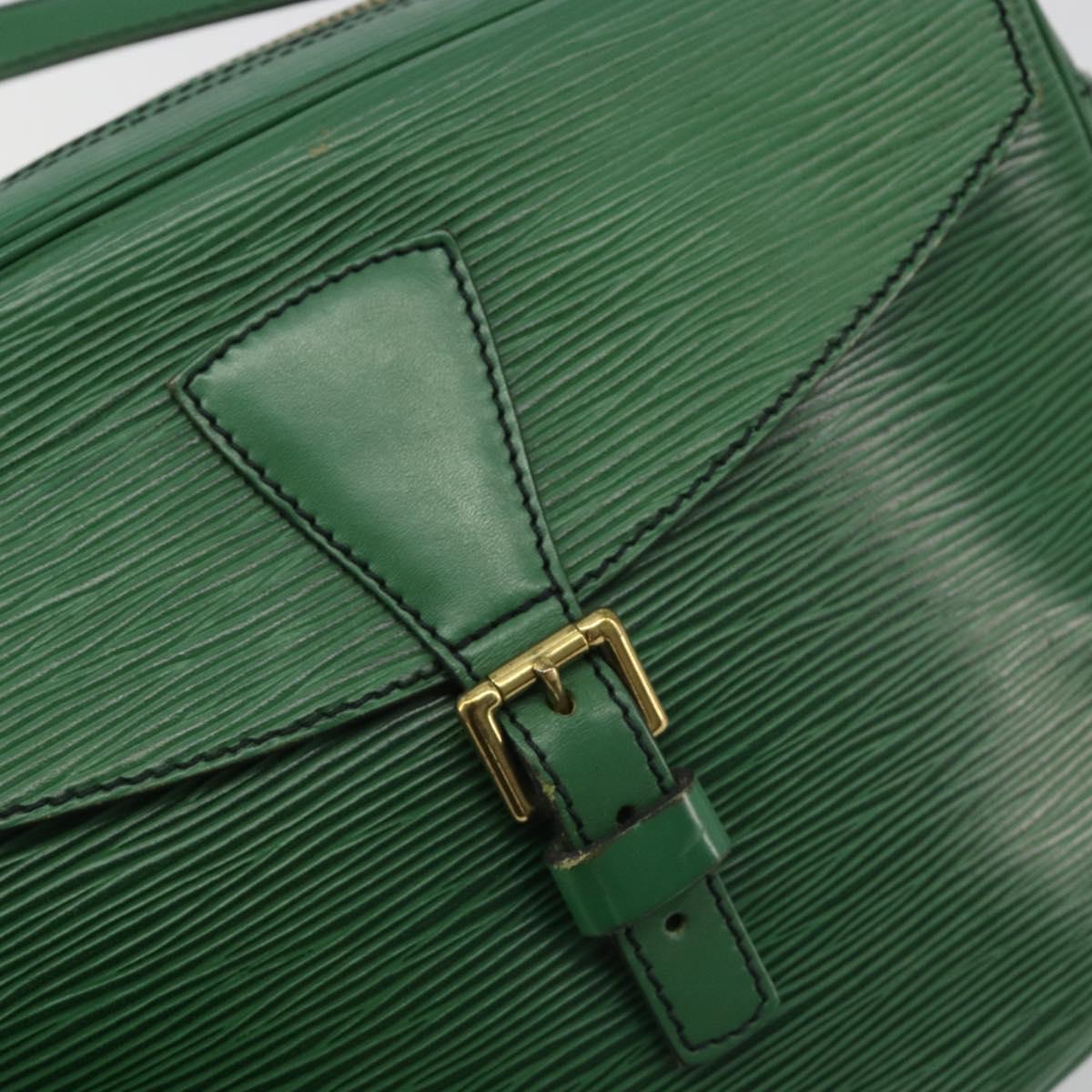 LOUIS VUITTON Epi Jeune Fille MM Shoulder Bag Green M52154 LV Auth BA13953A