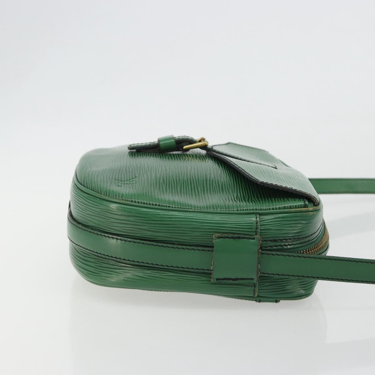 LOUIS VUITTON Epi Jeune Fille MM Shoulder Bag Green M52154 LV Auth BA13953A