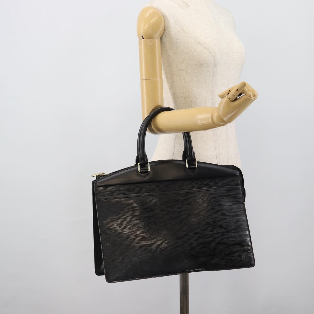 LOUIS VUITTON Epi Riviera Hand Bag Black M48182 LV Auth BA13961