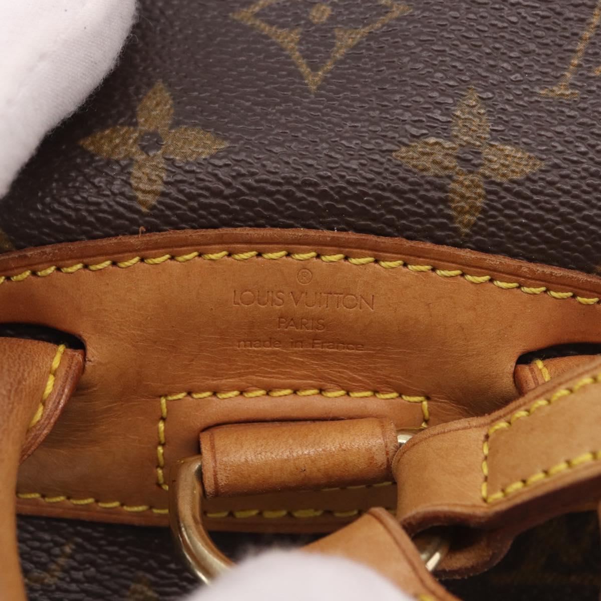 LOUIS VUITTON Monogram Montsouris PM Backpack M51137 LV Auth BA13969V