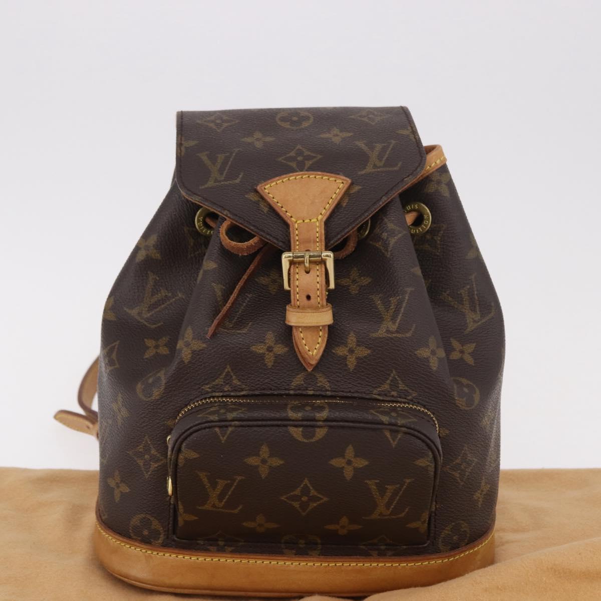 LOUIS VUITTON Monogram Montsouris PM Backpack M51137 LV Auth BA13969V