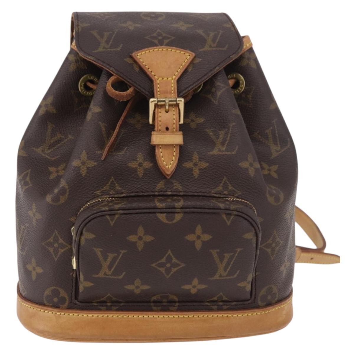 LOUIS VUITTON Monogram Montsouris PM Backpack M51137 LV Auth BA13969V