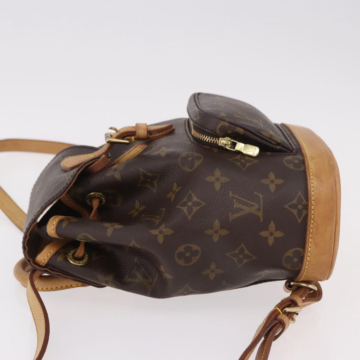 LOUIS VUITTON Monogram Montsouris PM Backpack M51137 LV Auth BA13969V