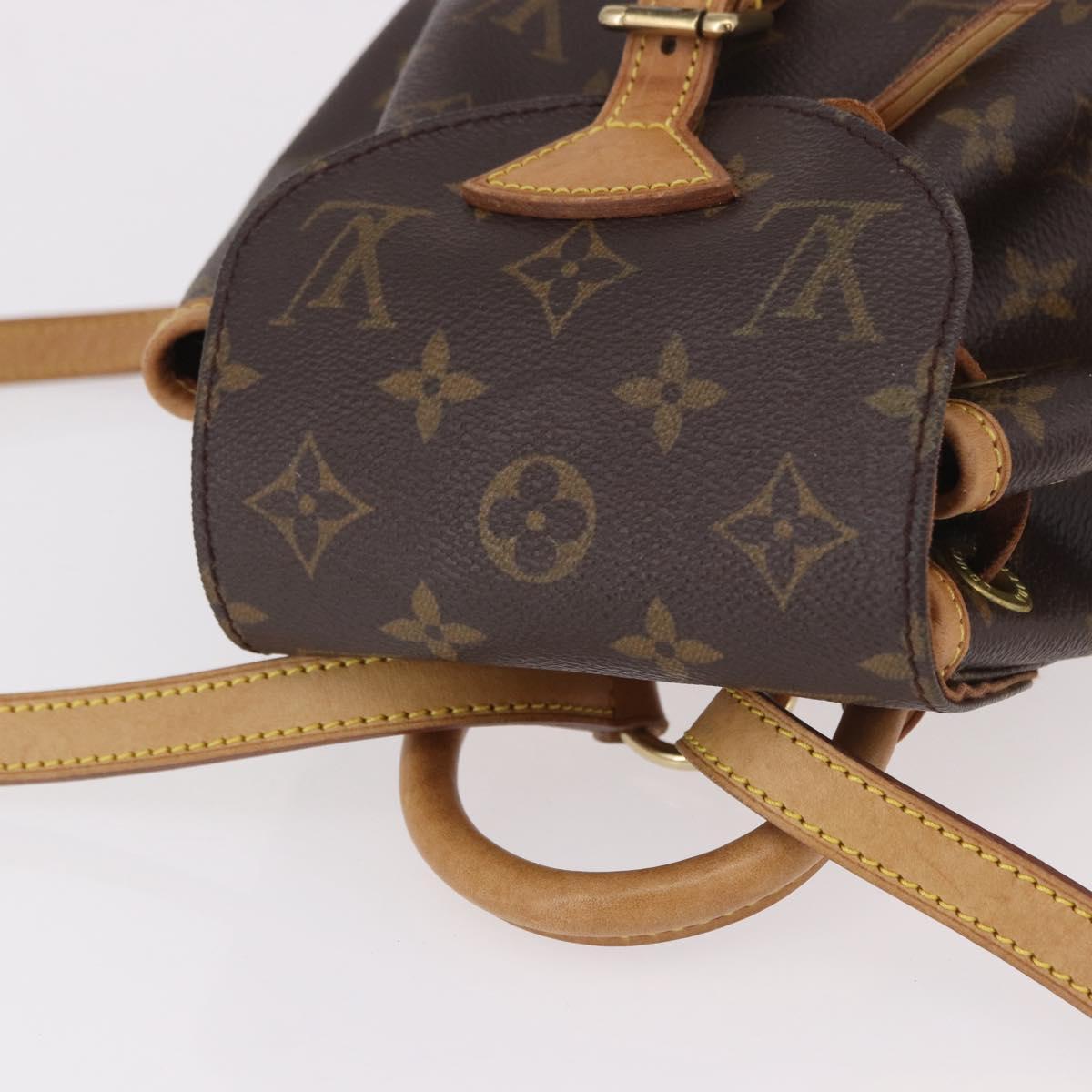 LOUIS VUITTON Monogram Montsouris PM Backpack M51137 LV Auth BA13969V