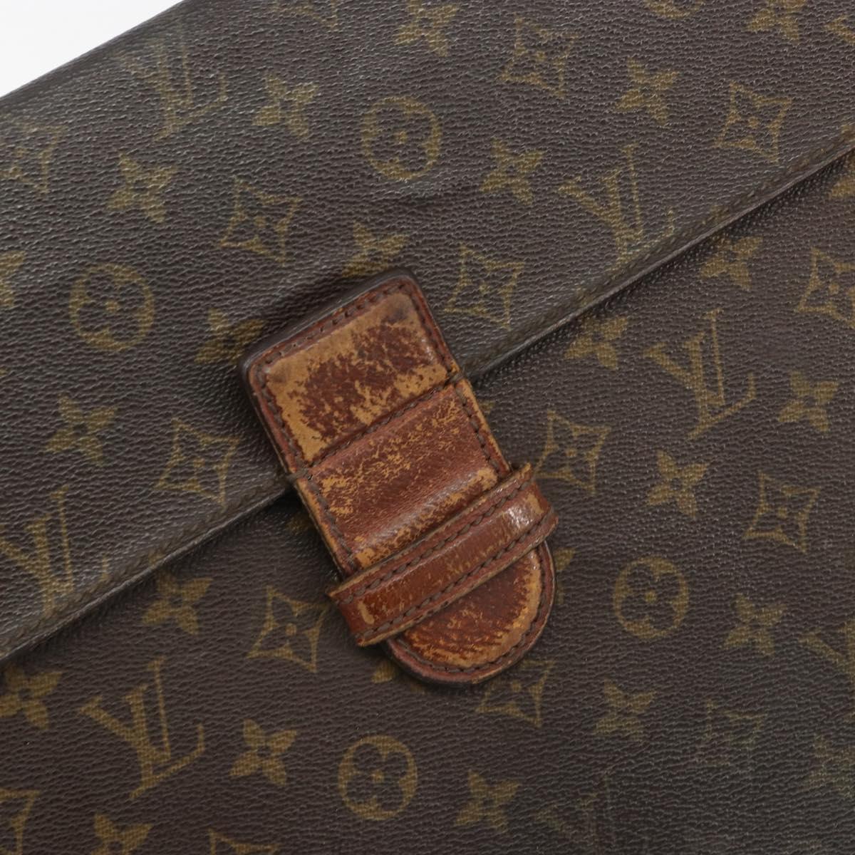 LOUIS VUITTON Monogram Posh Ministor Briefcase M53445 LV Auth BA13974