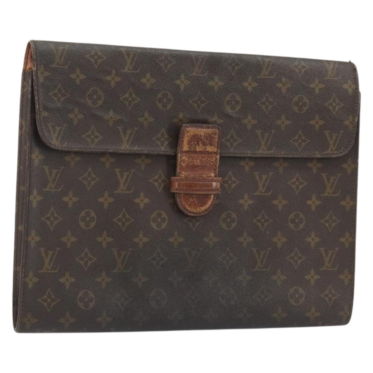 LOUIS VUITTON Monogram Posh Ministor Briefcase M53445 LV Auth BA13974