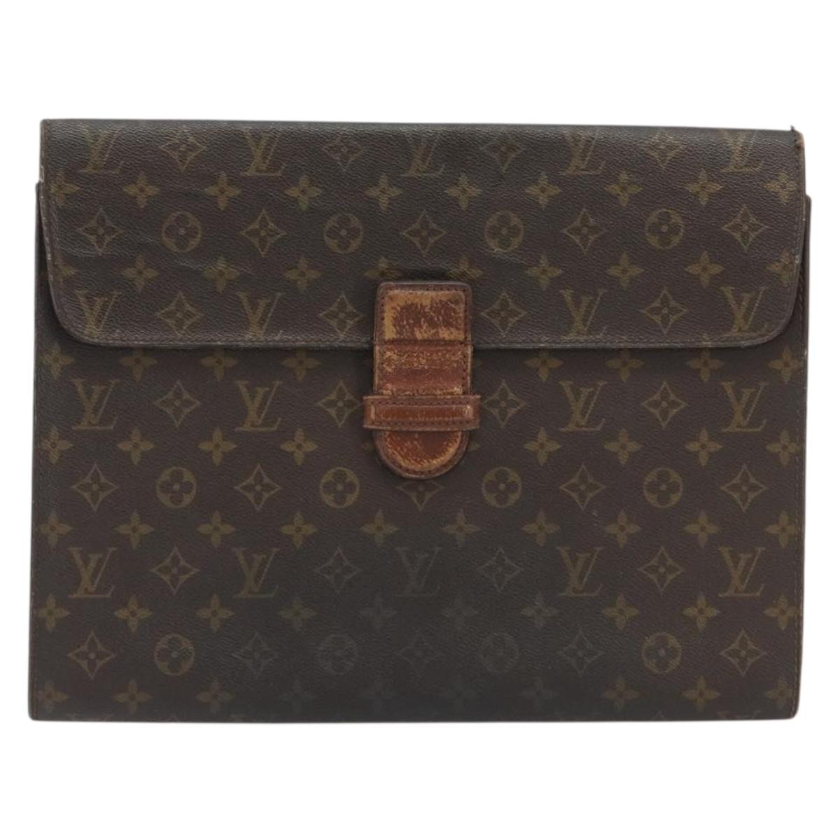 LOUIS VUITTON Monogram Posh Ministor Briefcase M53445 LV Auth BA13974