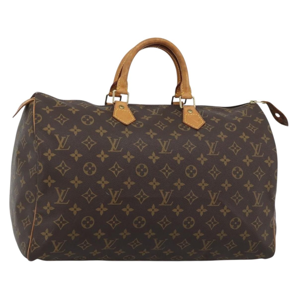 LOUIS VUITTON Monogram Speedy 40 Hand Bag M41522 LV Auth BA13975