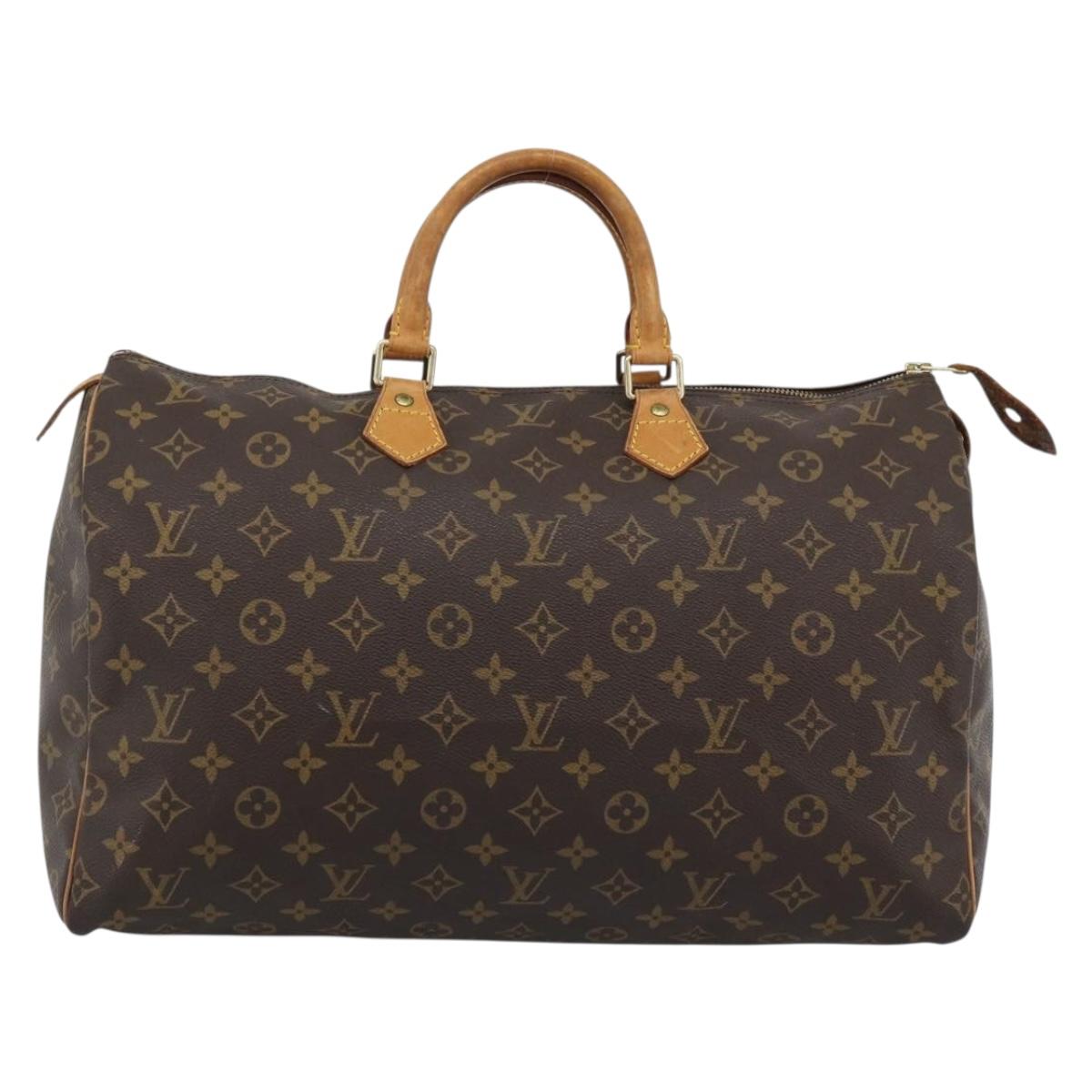 LOUIS VUITTON Monogram Speedy 40 Hand Bag M41522 LV Auth BA13975