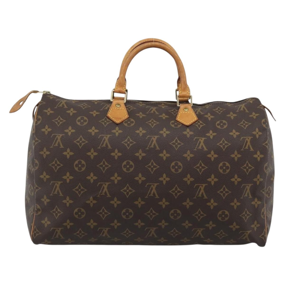 LOUIS VUITTON Monogram Speedy 40 Hand Bag M41522 LV Auth BA13975