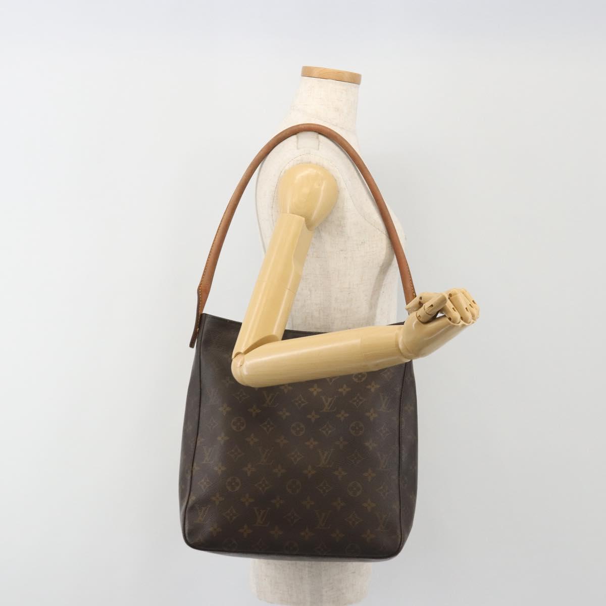 LOUIS VUITTON Monogram Looping GM Shoulder Bag M51145 LV Auth BA13977
