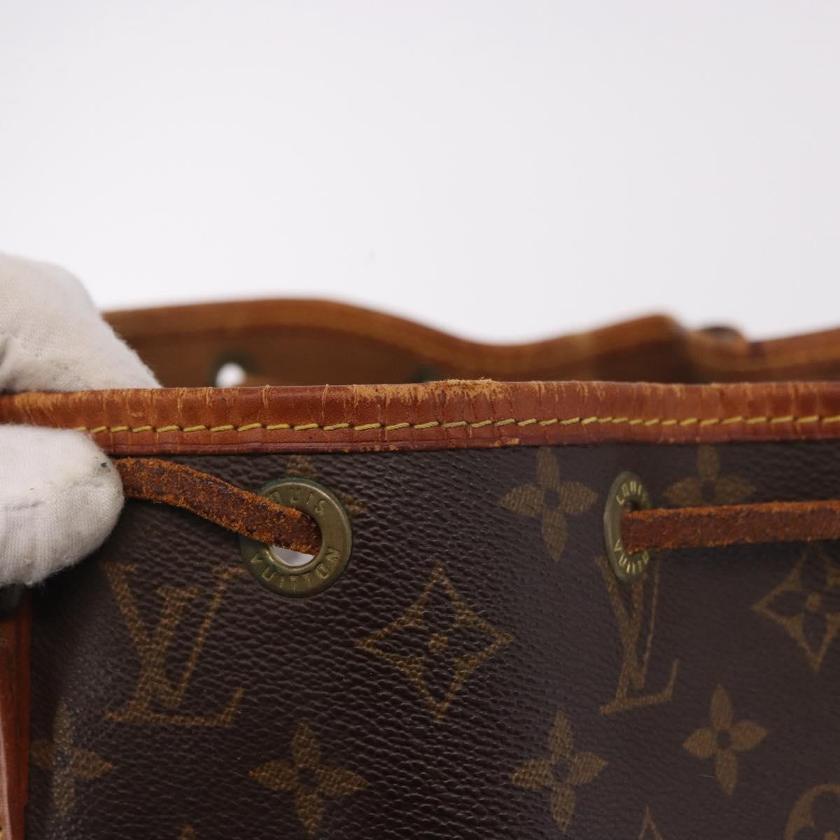 LOUIS VUITTON Monogram Petit Noe Shoulder Bag M42226 LV Auth BA13980