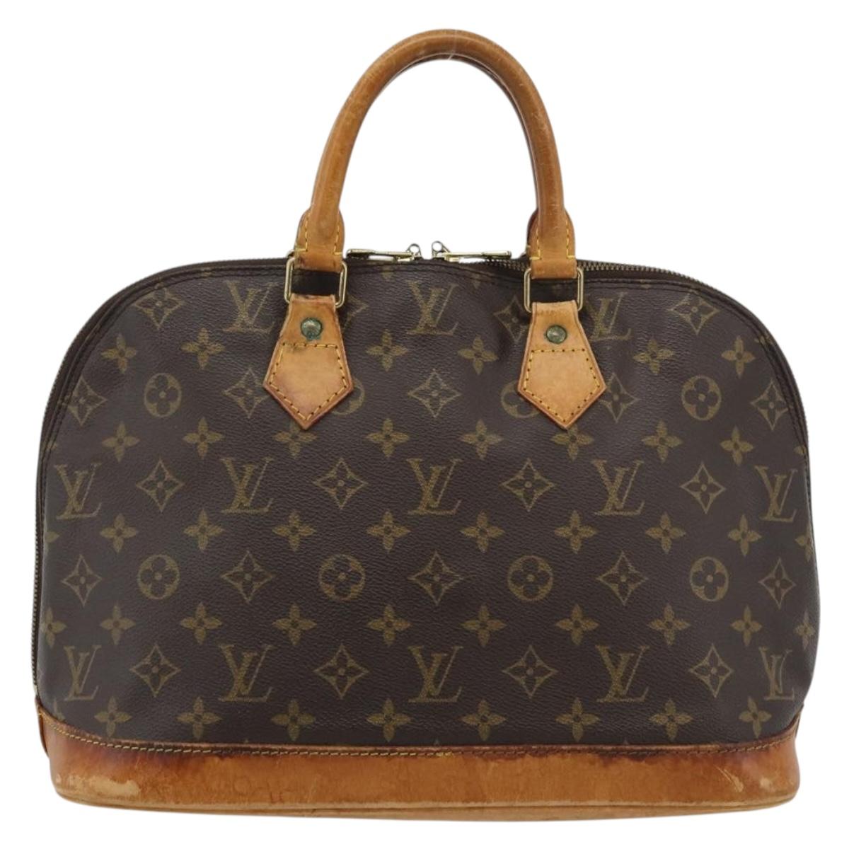LOUIS VUITTON Monogram Alma Hand Bag M51130 LV Auth BA13981